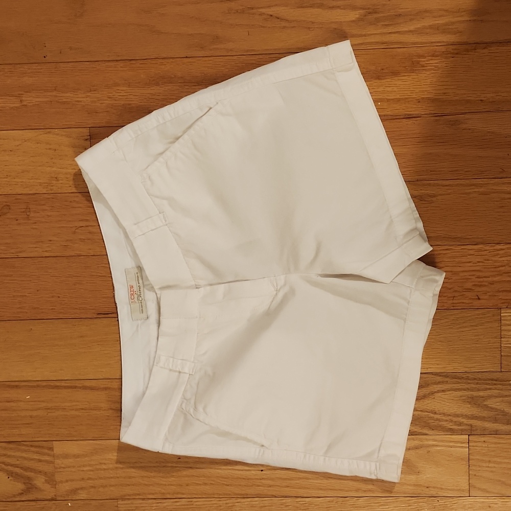Women's Size 2 J. Crew White Broken-In Chino Shorts